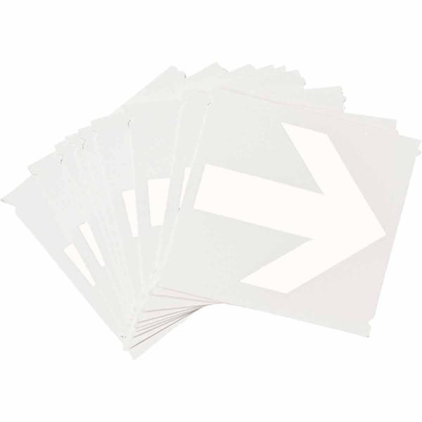 Quik-Align 5210 Series Polyester 6 in Lbl Legend: Arrow Symbol White 10PK